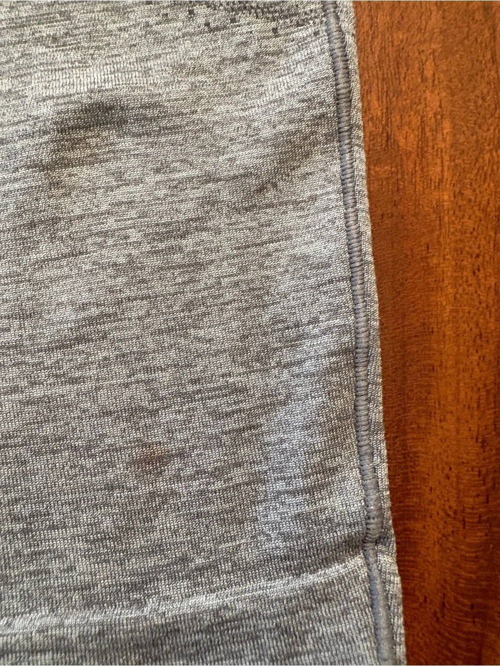 lululemon athletica Heather Gray Short Sleeve Crop Top size 4